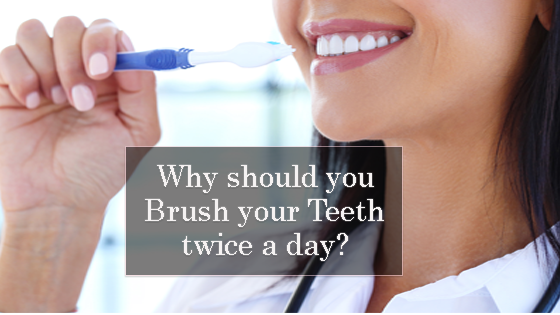 Why should you brush your teeth twice a day