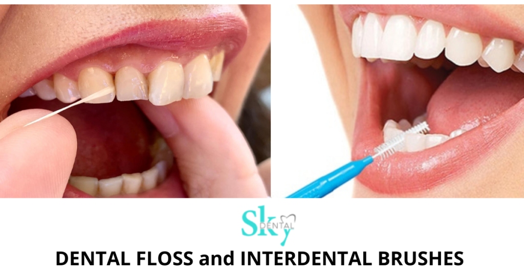 How to use Dental floss and Interdental brushes