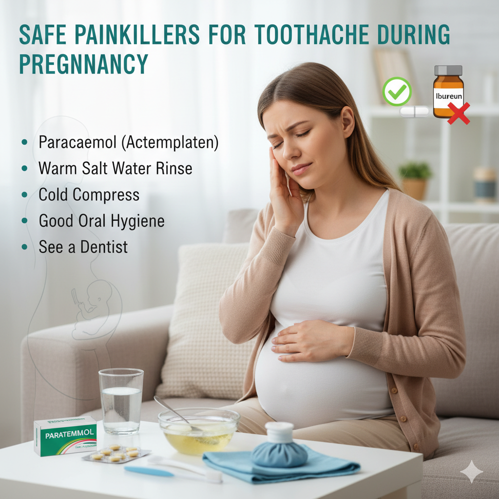 Safe painkillers for toothache during pragnancy
