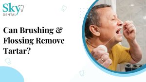 brushing and flossing