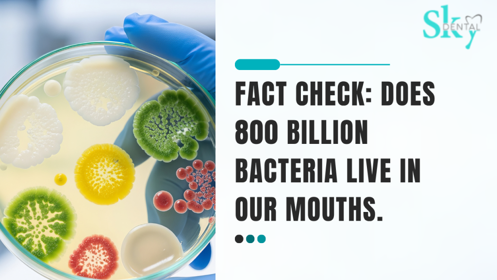Fact Check: Does 800 Billion Bacteria live in our mouths