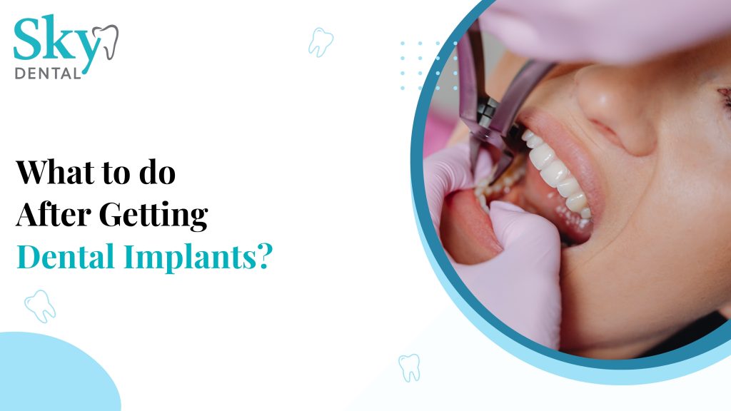 Patient receiving dental implant aftercare consultation at a dental clinic in Vijayawada for healthy recovery and oral hygiene maintenance.