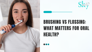 brushing vs flossing